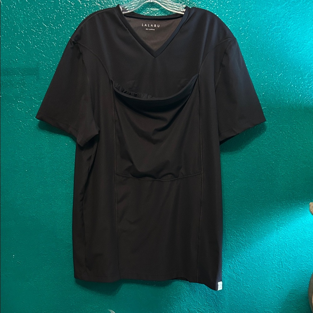 Lalabu Women's Black Short Sleeve Top